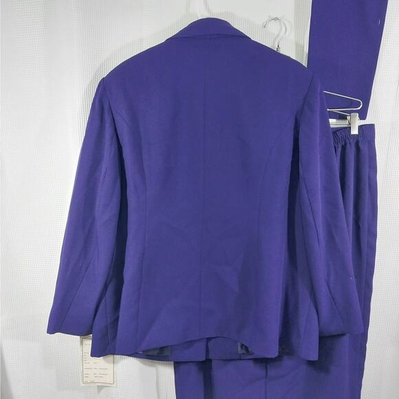 NWT! KB STELLA LOUISE! VIOLET PURPLE 3PC "TOP", JACKET & SKIRT DRESS SUIT!SZ 20W - Picture 9 of 13